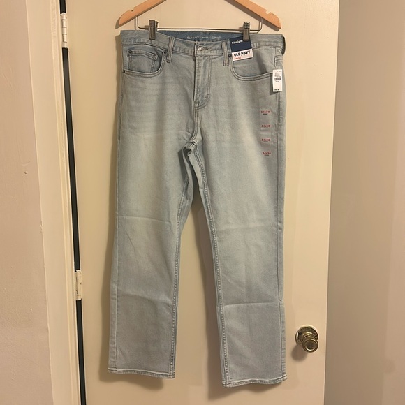 Men’s Old Navy 34x30 Blue Jeans Straight NWT - Picture 3 of 4
